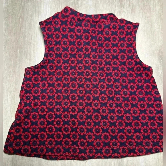 JANIE AND JACK Floral Cropped Jacquard Top / Girls Sz 12-18 Months - Picture 5 of 6